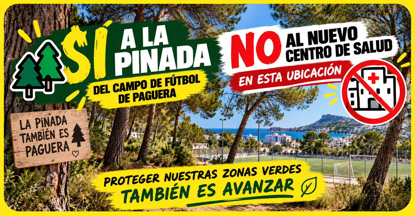 Salvem a la pinada del campo de fútbol de Paguera
