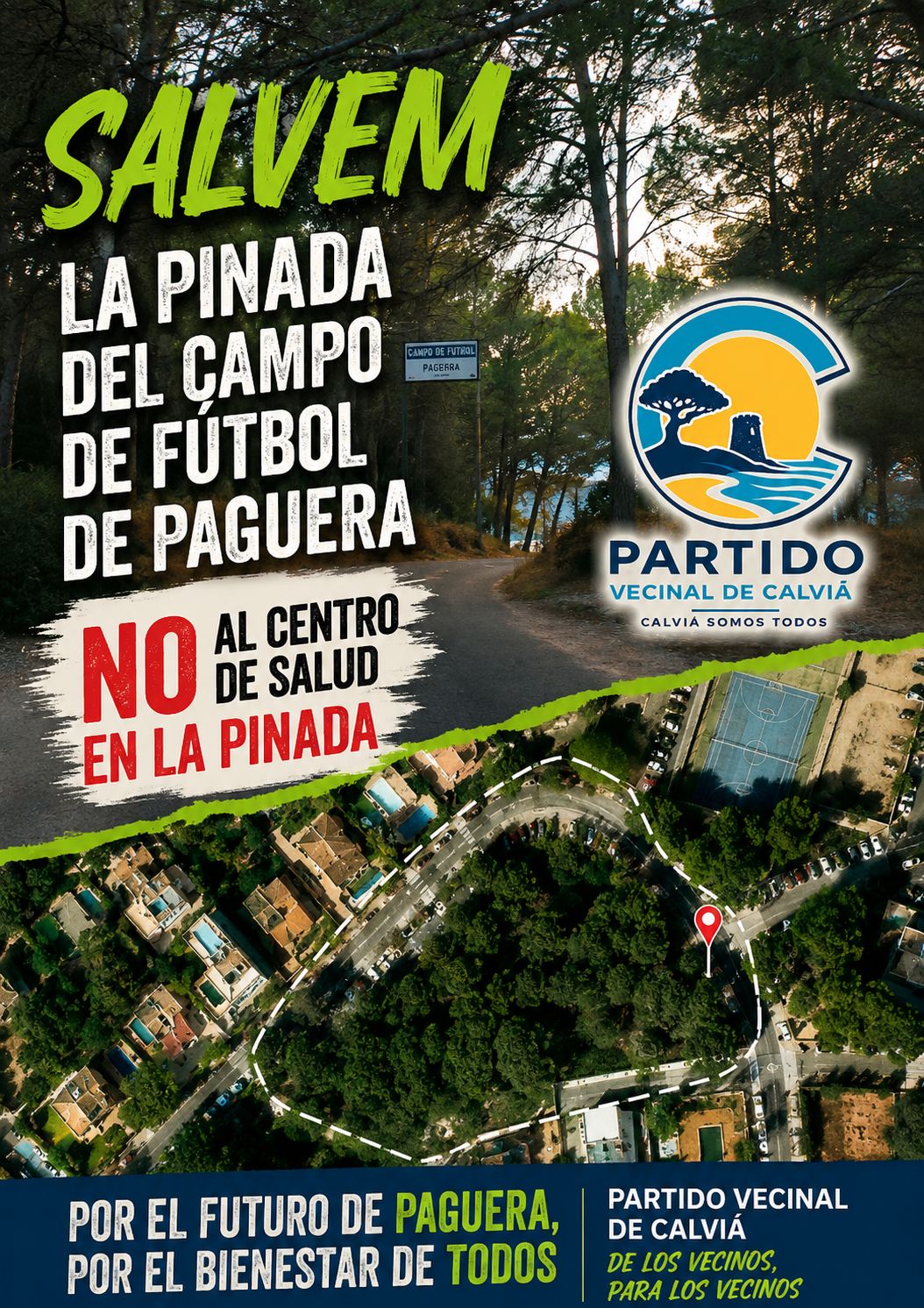 Salvem a la pinada del campo de fútbol de Paguera